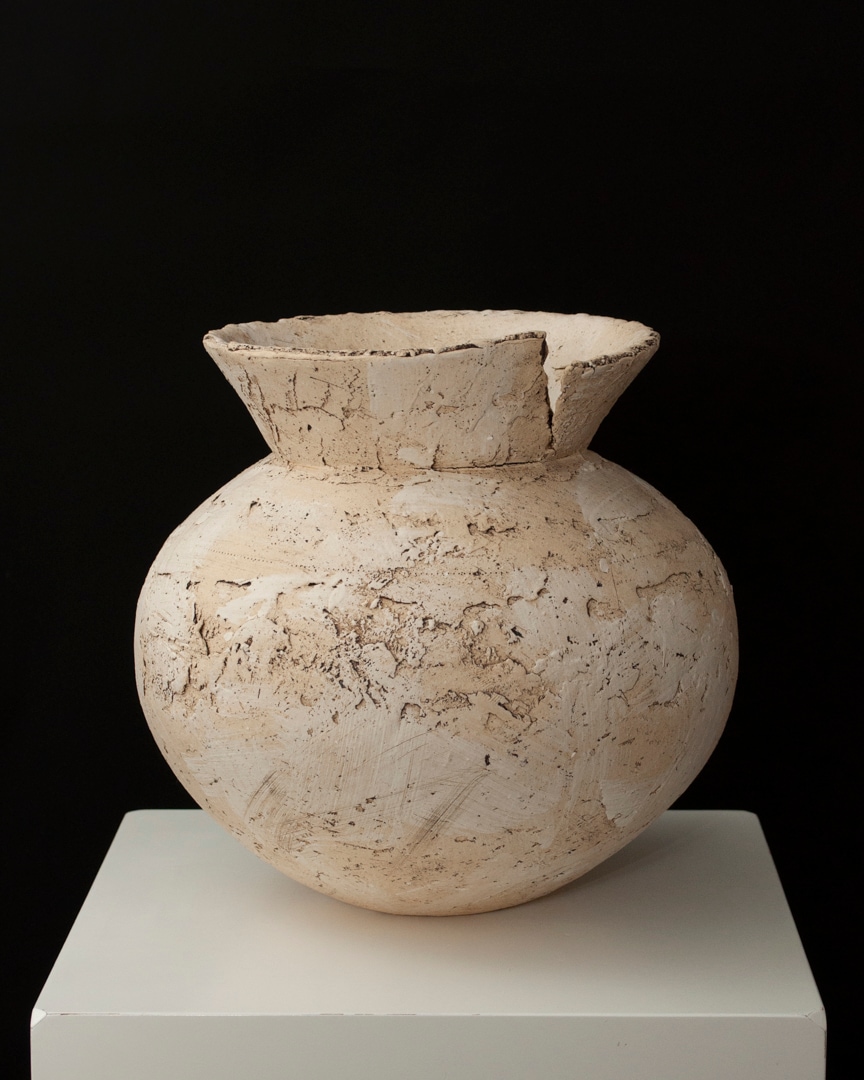 高橋亜希子 花器　陶器　壺　手捻り flower vase / 高橋亜希子 - maison-malta